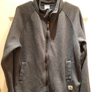 Carhatt grey zip up sweater